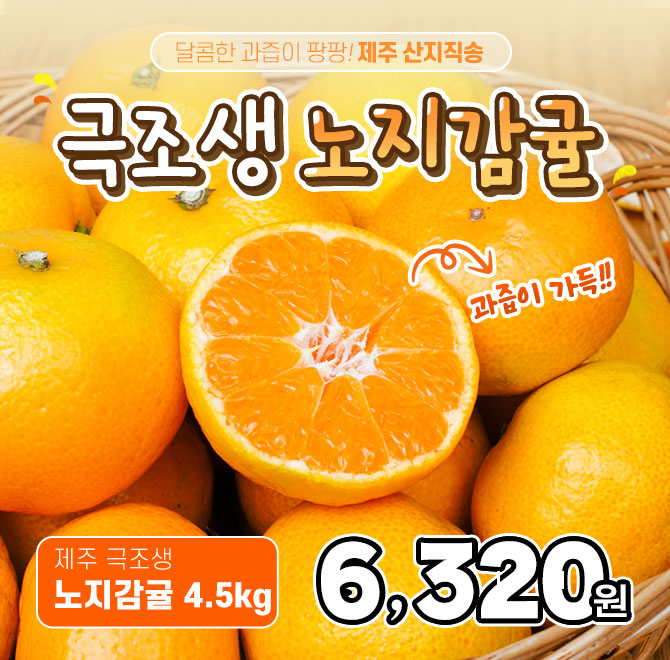 단 1시간 동안 진행되는 캐시딜 타임특가에서 제주 서귀포 극조생 노지감귤을 역대급 할인으로 OOOO원+무료배송에 ...