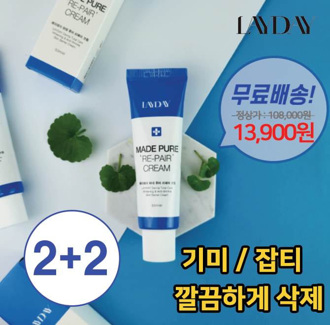 기미잡티로 고생중인 내 피부에 긴급 리페어 크림광채는 차오르고 투명하게 해주는 레이데이 기미잡티 판테놀 리페...